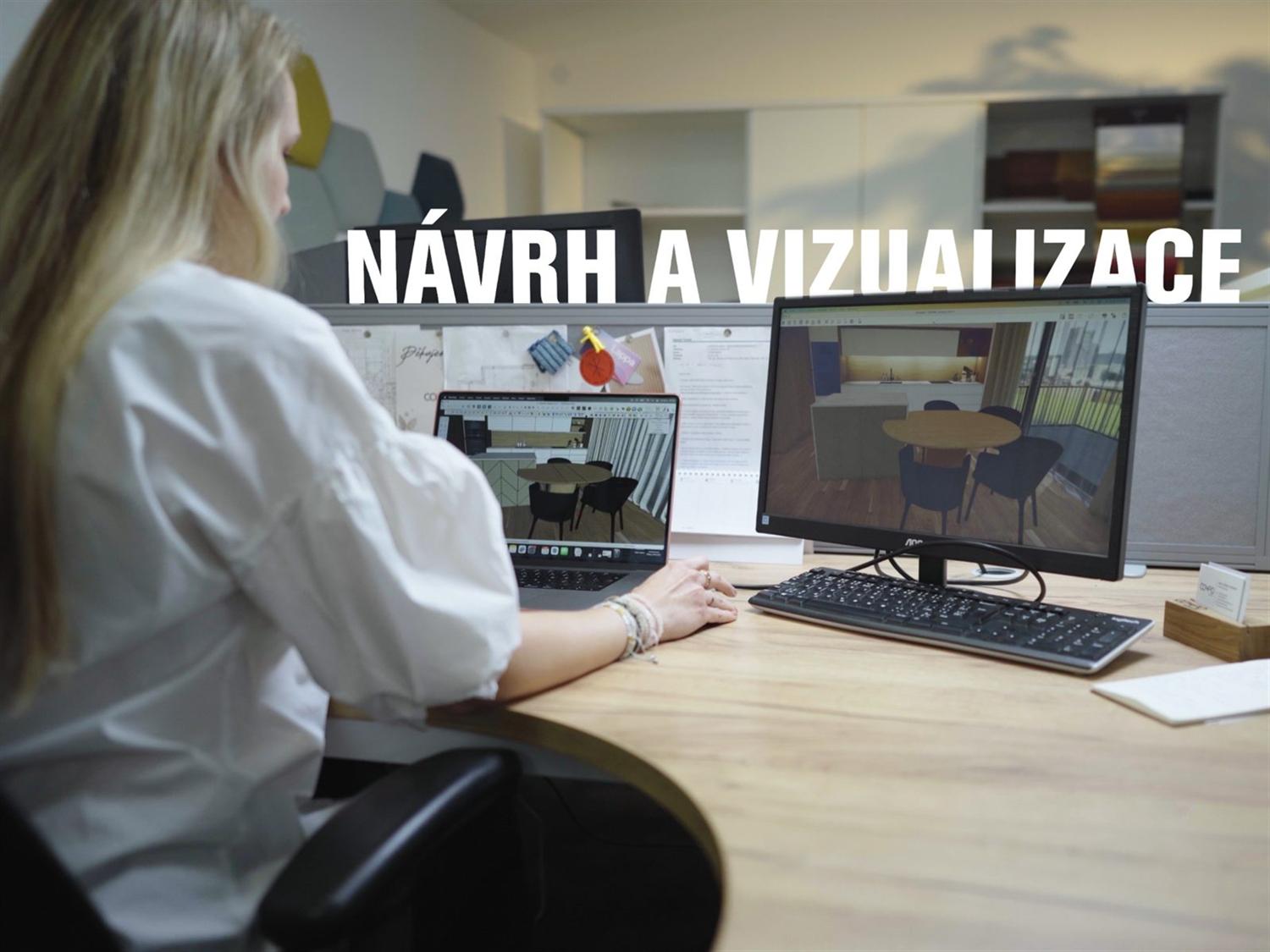3D vizualizace návrhu interiéru